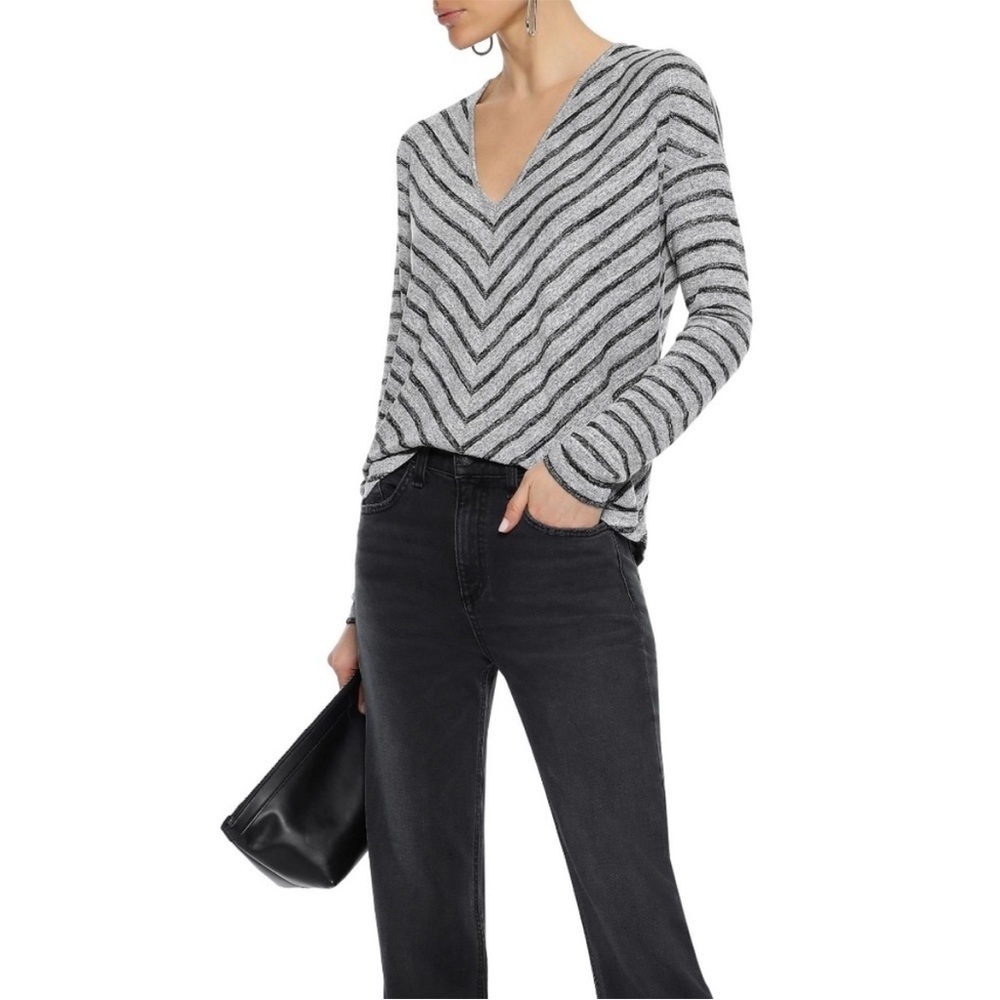 Rag & Bone Chevron Striped Knit top